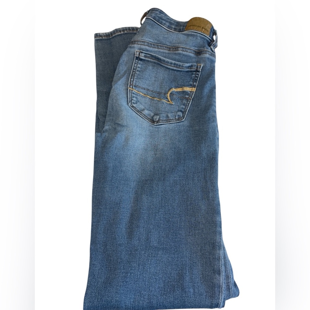 American Eagle jegging jeans next level stretch high rise button/zip Size 4 Long